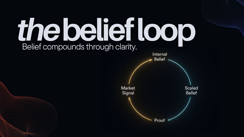 Belief compounds through clarity.