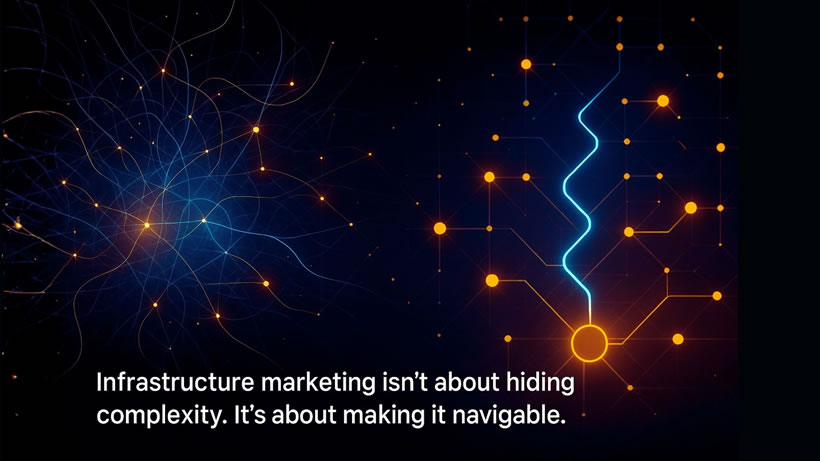 Infrastructure marketing is about making complexity navigatable